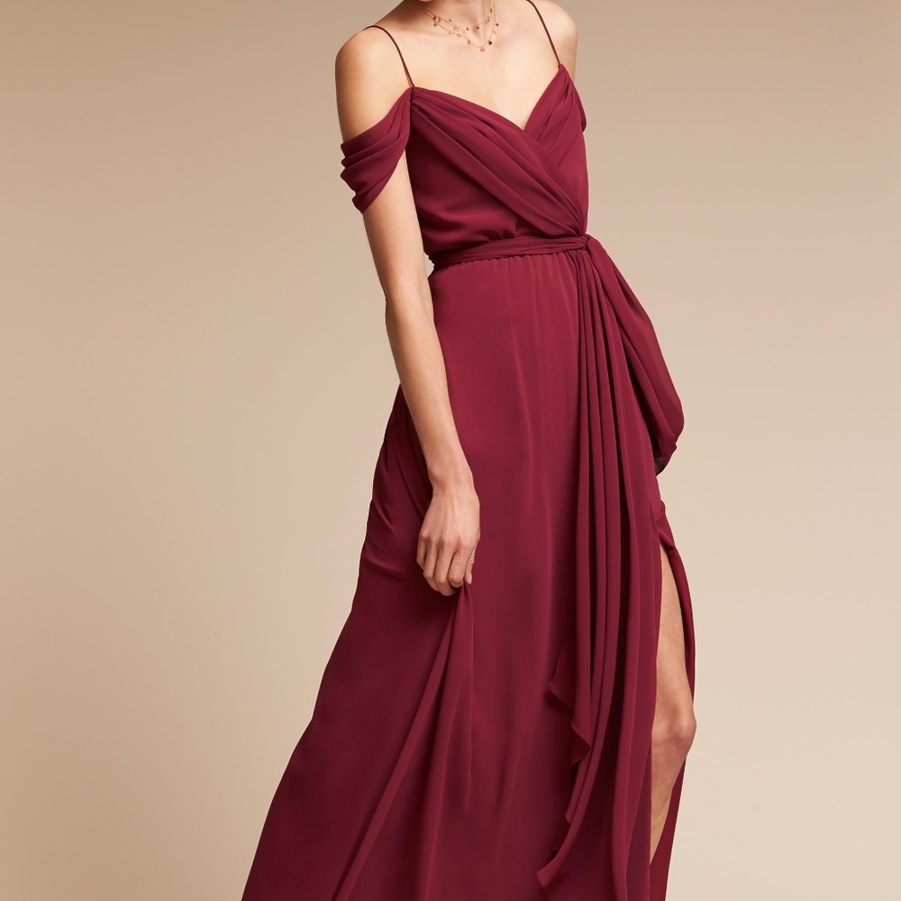 BHLDN Watters Kane Dress in Marsala